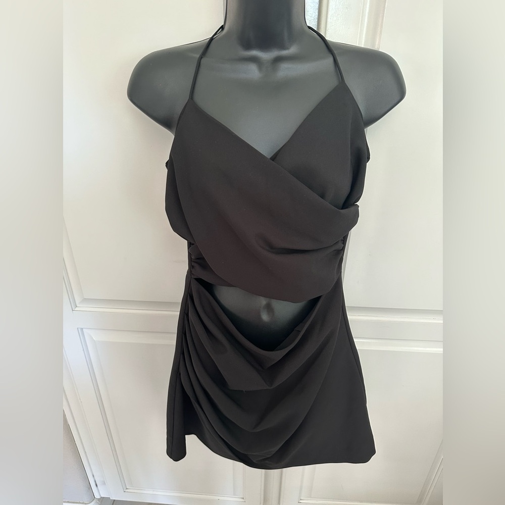 Black mini dress